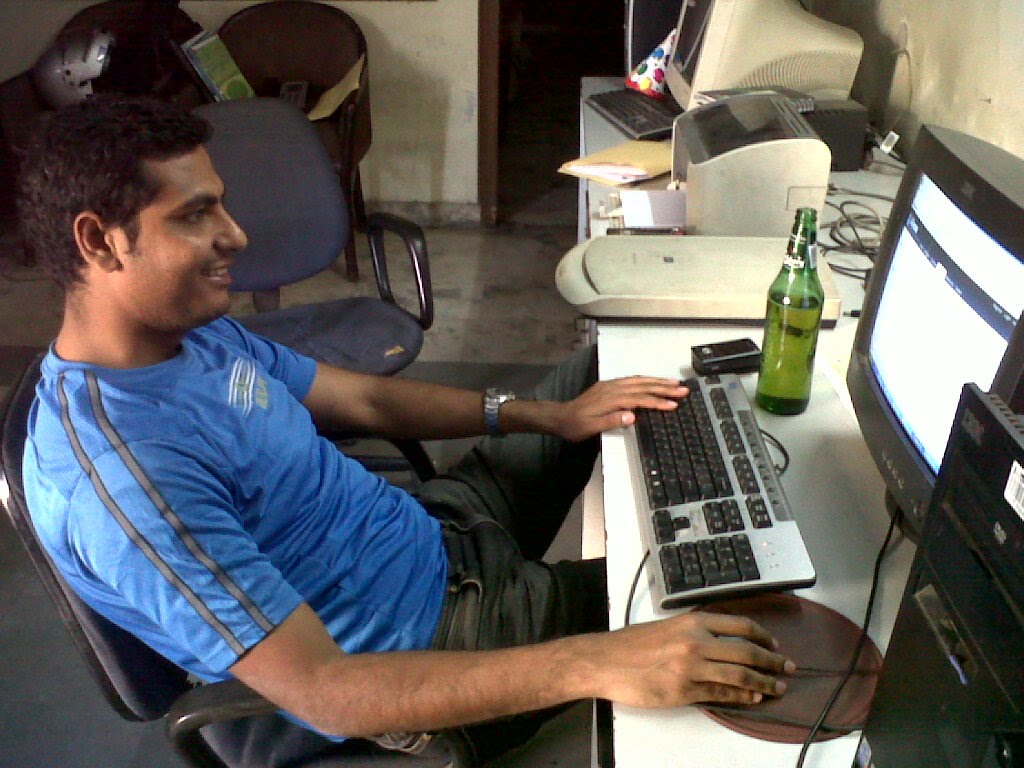 Vinod working
