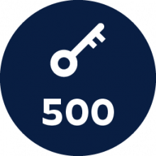 500 badge