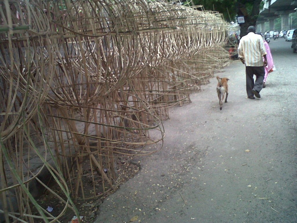 Ravan in making - Dusshera 2012