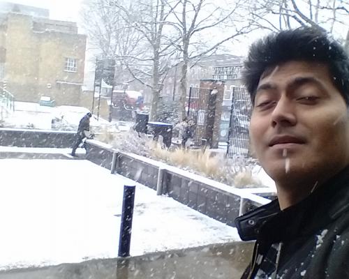 Proper snow in London