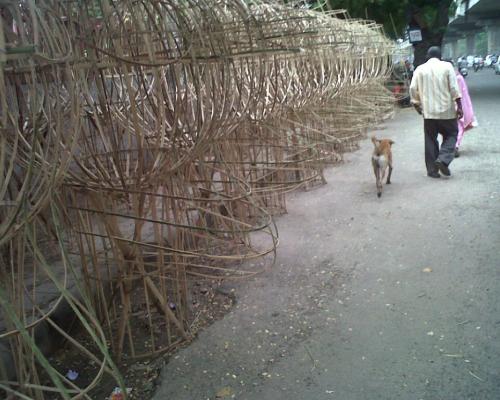 Ravan in making - Dusshera 2012