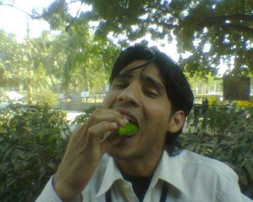 Bagish eating Paan